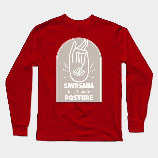 Yoga Pose Yoga Lover Long Sleeve T-Shirt by Tip Top Tee's